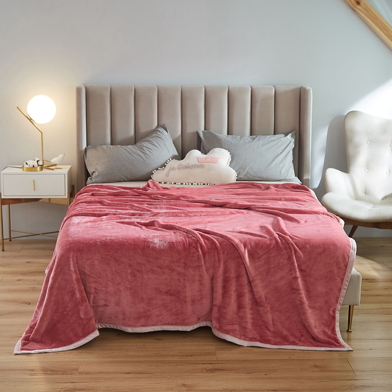 毛绒面床单单件冬款珊瑚毛毯牛奶法兰绒毯被单加绒冬季防滑男夏季