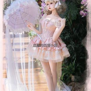 织锦园lolita原创【浮光浅梦】夏日甜美优雅芭蕾狗短JSK洋装爆款