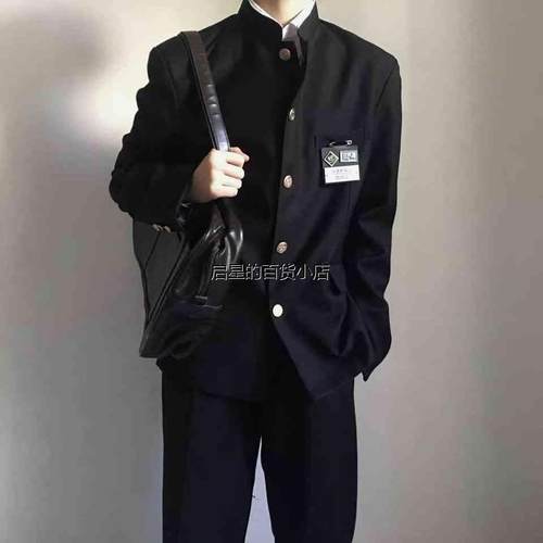 dk制服初中高中生高校班服JK校服中山装cos服西装学院风男女外套