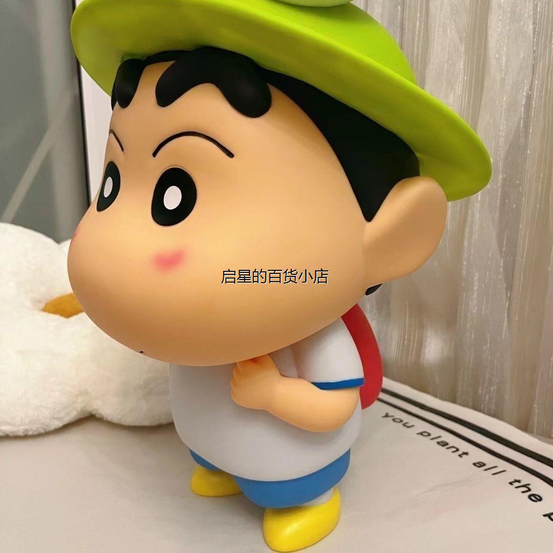 蜡笔小新手办青蛙摆件周