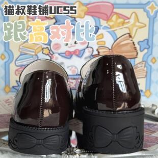 猫叔鞋铺原创正版刺绣jk制服鞋日系二次元浅口皮鞋