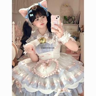 舒芙蕾女仆lolita连衣裙可爱超嗲jsk洛丽塔软妹公主裙甜美洛丽塔