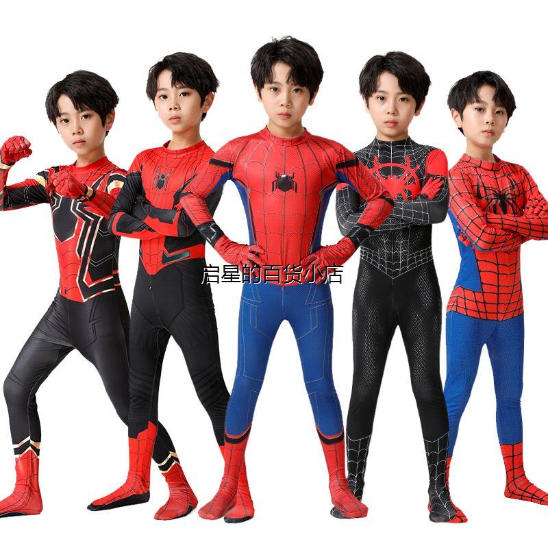 蜘蛛侠衣服儿童连体紧身