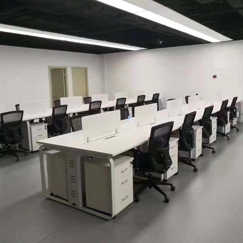 北京办公家具办公桌员工电脑桌椅简约屏风隔断组合4人位职员卡位