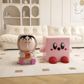 星之卡比小凳子家用矮凳儿童宝宝沙发凳结实成人换鞋 凳进门口摆件