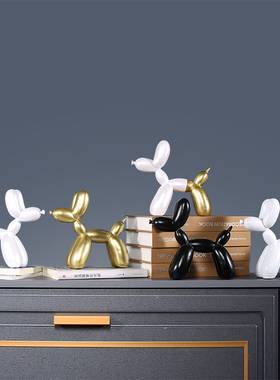 儿童房间布置装饰品小摆件创意北欧气球狗客厅电视酒柜艺术品摆设