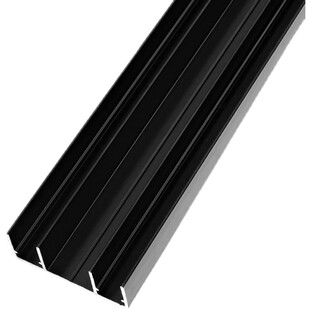 加厚免开槽衣柜移门轨道双滑槽推拉门托底静音双滑轨趟门轮下导轨