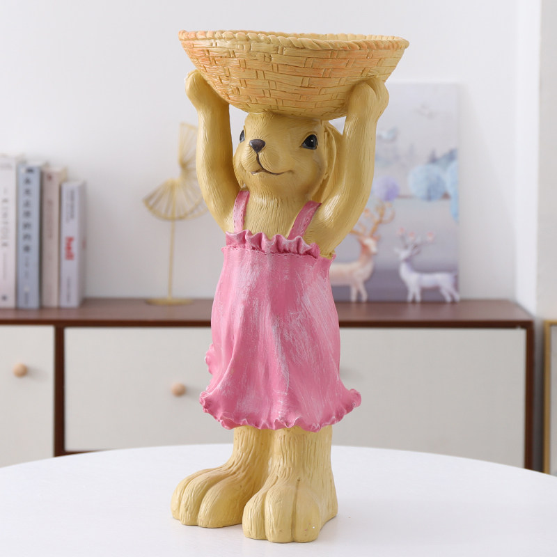 户外花园落地卡通兔子竹编花盆多肉创意个性阳台布置造景庭院装饰,鲜花速递/花卉仿真/绿植园艺,花盆,淘宝优惠券,粉丝福利购,淘宝优惠卷