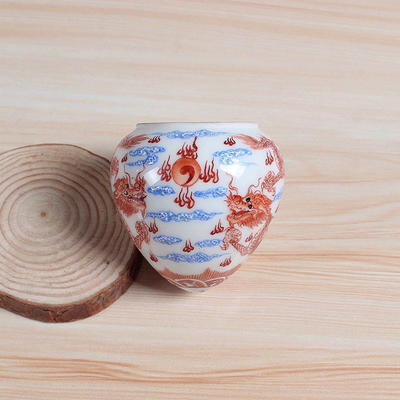 景德镇华胜堂粉彩手绘双龙戏珠三件套中号鸡心画眉缸鸟缸鸟笼配件,宠物/宠物食品及用品,鸟禽喂食器/喂水器,淘宝优惠券,粉丝福利购,淘宝优惠卷