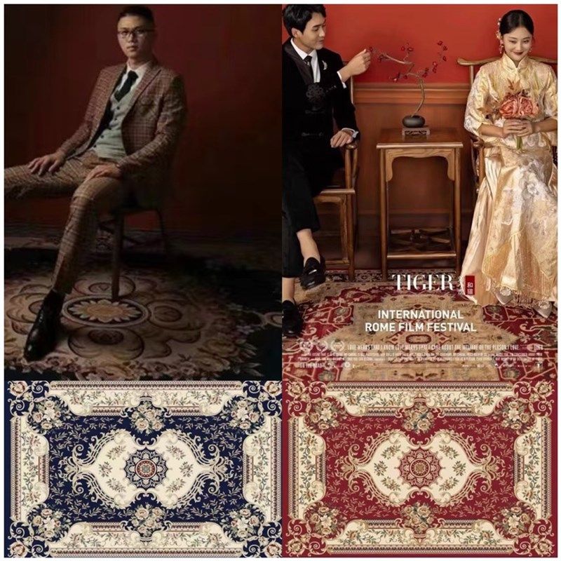 民国风婚纱照道具复古地毯题拍照欧式地垫秀禾摄影道具背景,居家布艺,地毯,淘宝优惠券,粉丝福利购,淘宝优惠卷