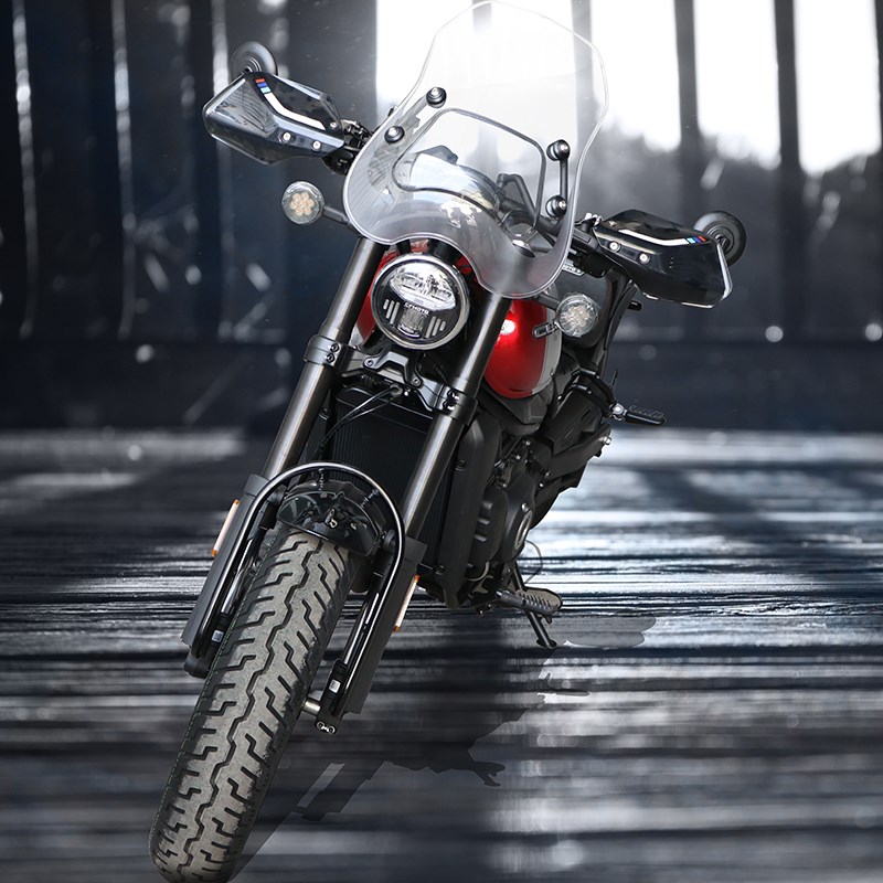 适用春风450CLC前挡风板透明风挡玻璃手把挡风CF400-10改装护手罩