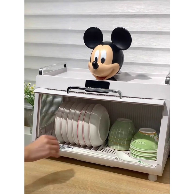 紫外线烘干碗架碗柜沥水碗盘架桌面柜全封闭防虫防蟑螂