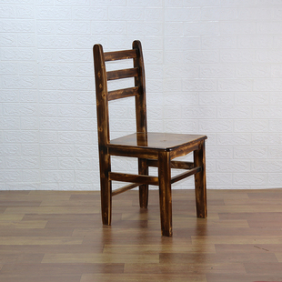 香柏木全实木靠背凳椅餐桌椅子家用现代中式酒店饭店