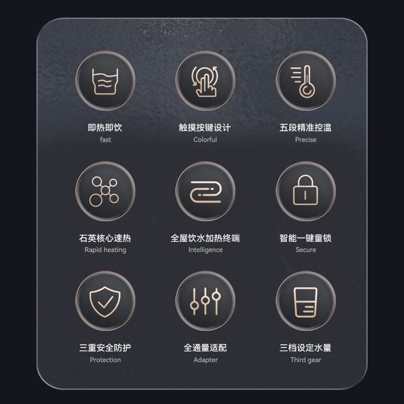 LUCKBOIL乐开宝管线机管线机家用壁挂式即热饮水机直饮机