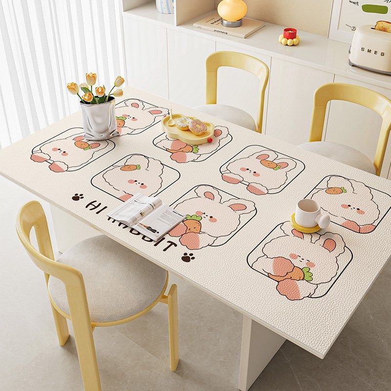 卡通爱风餐桌桌布免洗防油防水餐桌垫防烫隔热垫桌面保护垫,居家布艺,桌布,淘宝优惠券,粉丝福利购,淘宝优惠卷