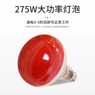 远红外线理疗灯家用神灯取暖灯烤灯院加热灯头烤电灯泡