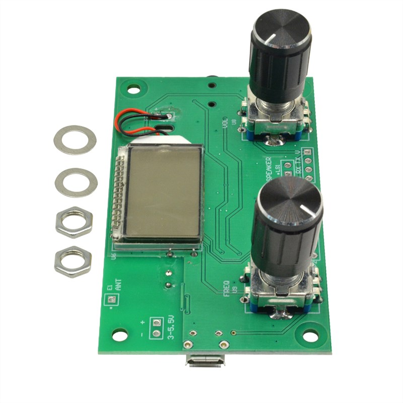 FM发射模块数字调频立体声发射模块 无线发射 话筒麦克器板液晶板