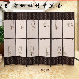 现代 布艺屏风折叠移动屏风卧室遮挡家用屏风隔断客厅现代简约时尚