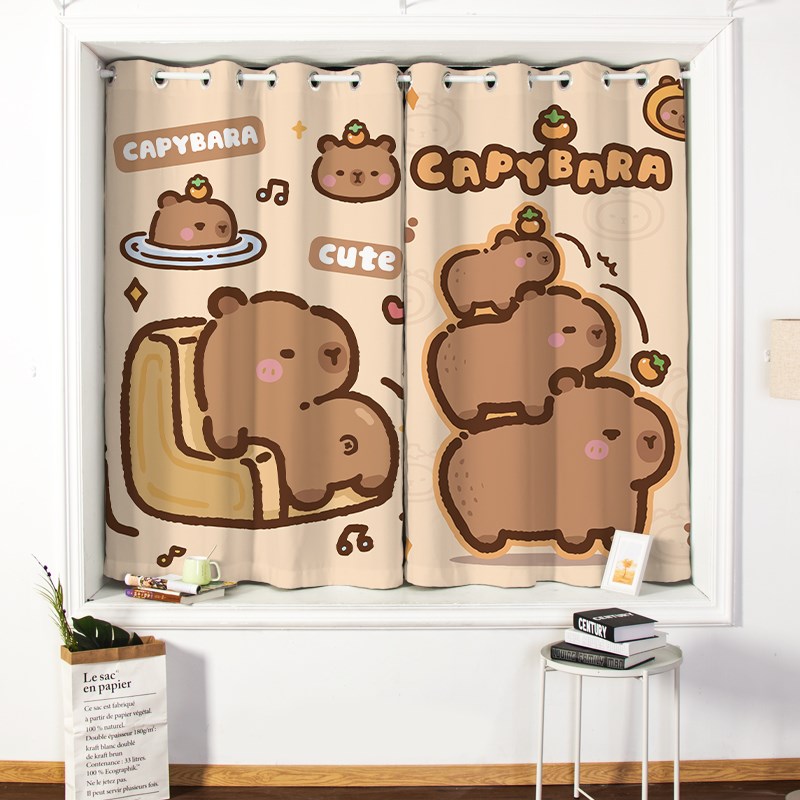 可爱窗帘全遮光男女孩卧室飘窗隔热遮阳加厚柯桥2024新款儿童房间