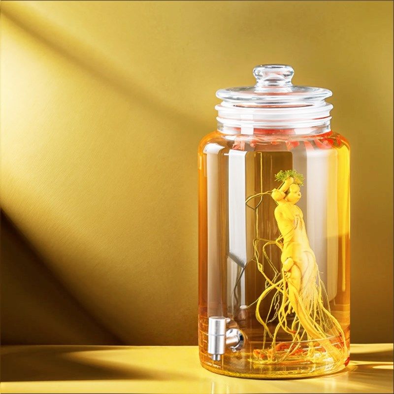 磨砂口泡酒玻璃瓶大口径酒瓶罐人参药材酒坛加厚广口密封罐,厨房/烹饪用具,泡酒瓶,淘宝优惠券,粉丝福利购,淘宝优惠卷