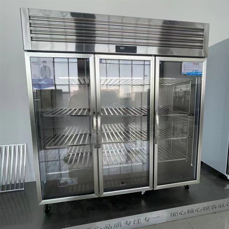 大二门大三门冷藏保鲜展示柜商用冷柜蔬菜串串店门点菜柜不锈钢
