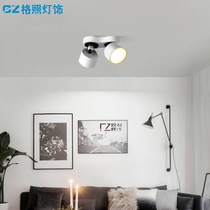 明装头筒灯led天单灯斗胆灯豆胆灯格栅灯吸顶吊顶折叠