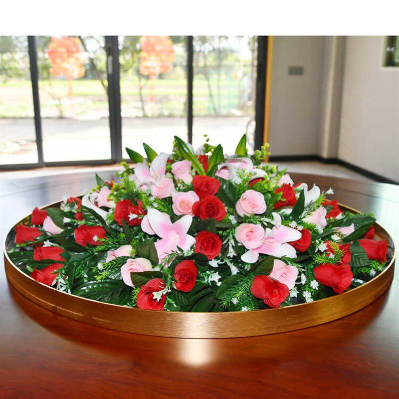 餐桌假大圆桌中间装饰人造圆形转盘绢一体仿真,家居饰品,仿真花/假花,淘宝优惠券,粉丝福利购,淘宝优惠卷