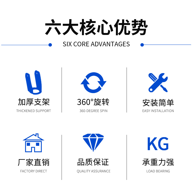 4/5/6/8寸静音万向轮轮子手推车平板车重型定型万向带刹车橡胶轮