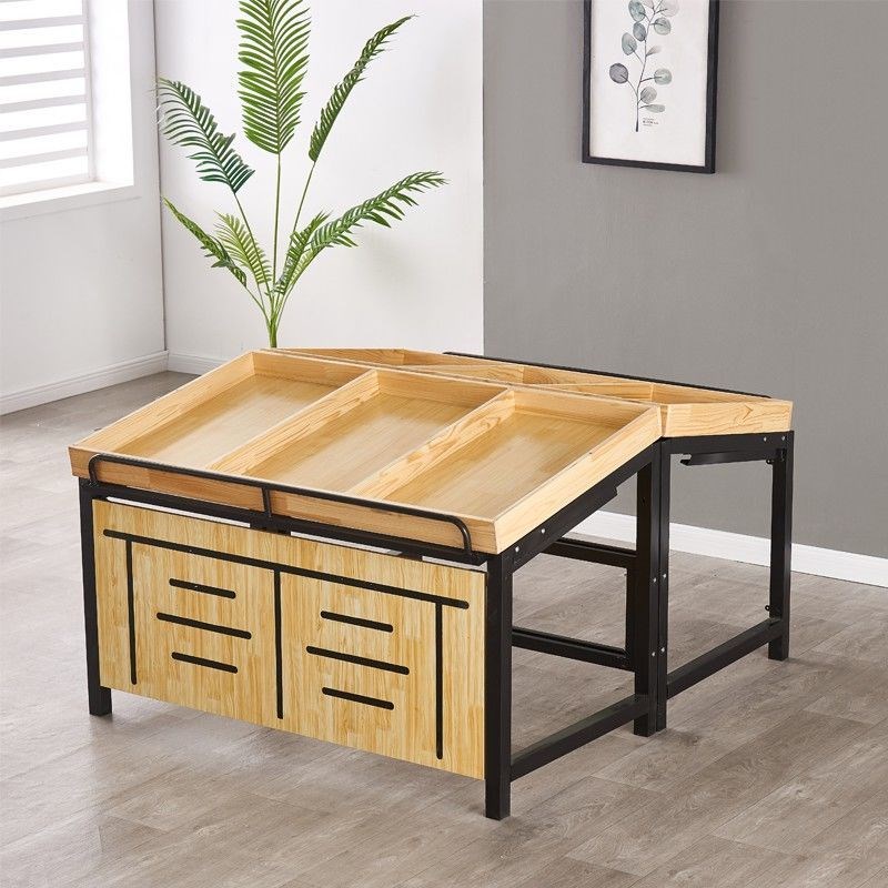 超市水果货架展示架展示台蔬菜货架水果店架子创意多层斜放式商用