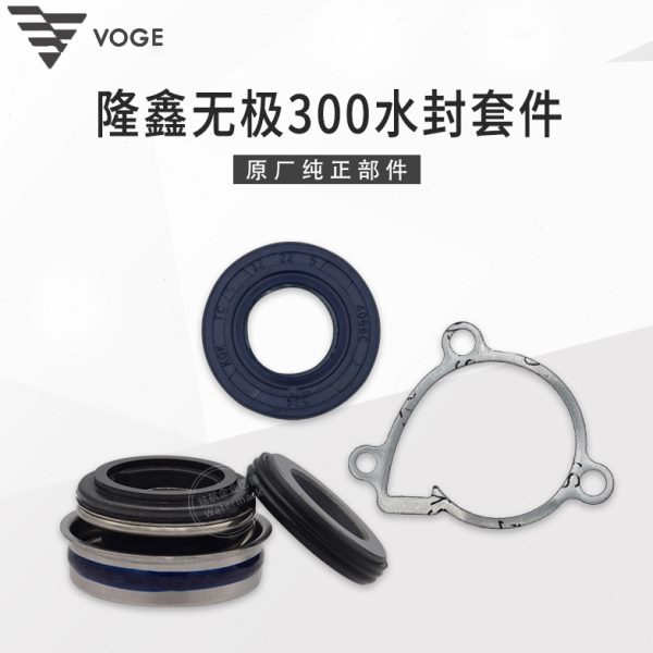无极300R RR AC GY DS CR6隆鑫YF300发动机水泵密封圈水封动静环