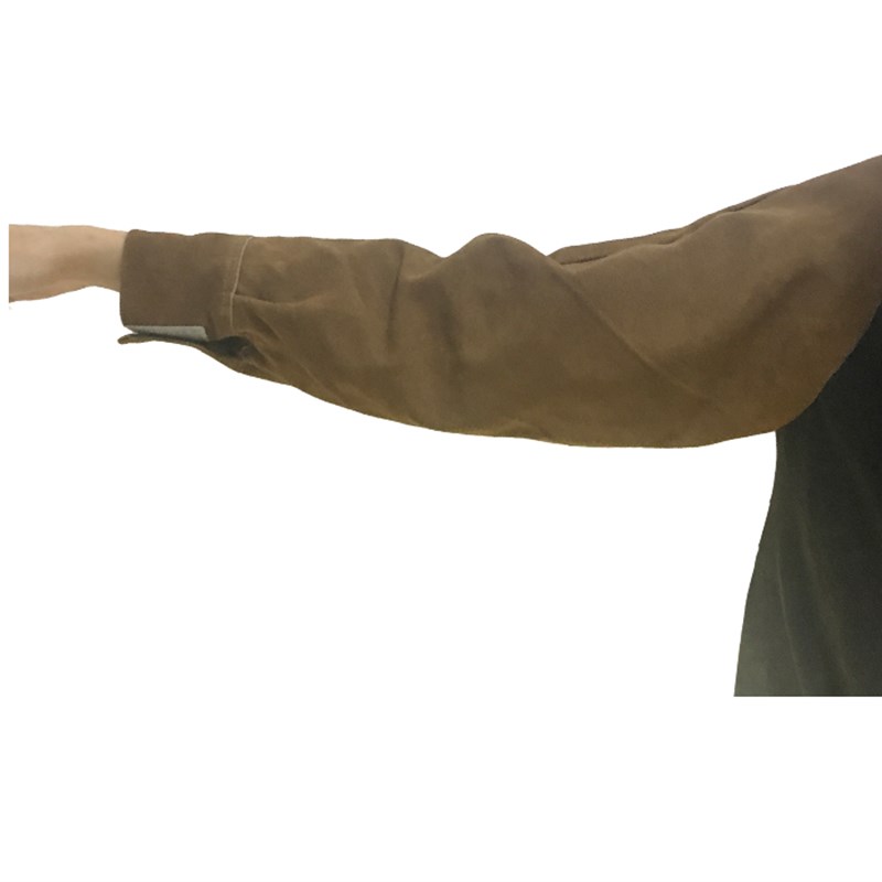 纯牛皮电焊袖护袖耐磨隔热防烫耐高温防火花飞溅焊工手臂防护