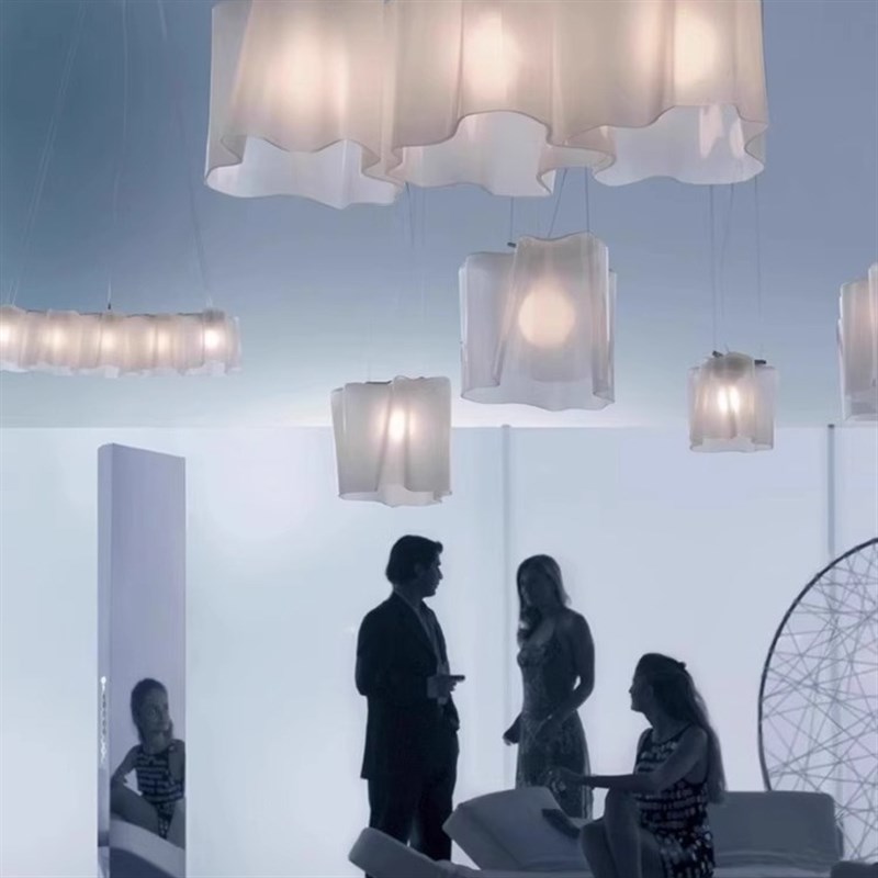 logico法式中古设计师餐厅吊灯客厅吊灯别墅云朵玻璃卧室灯