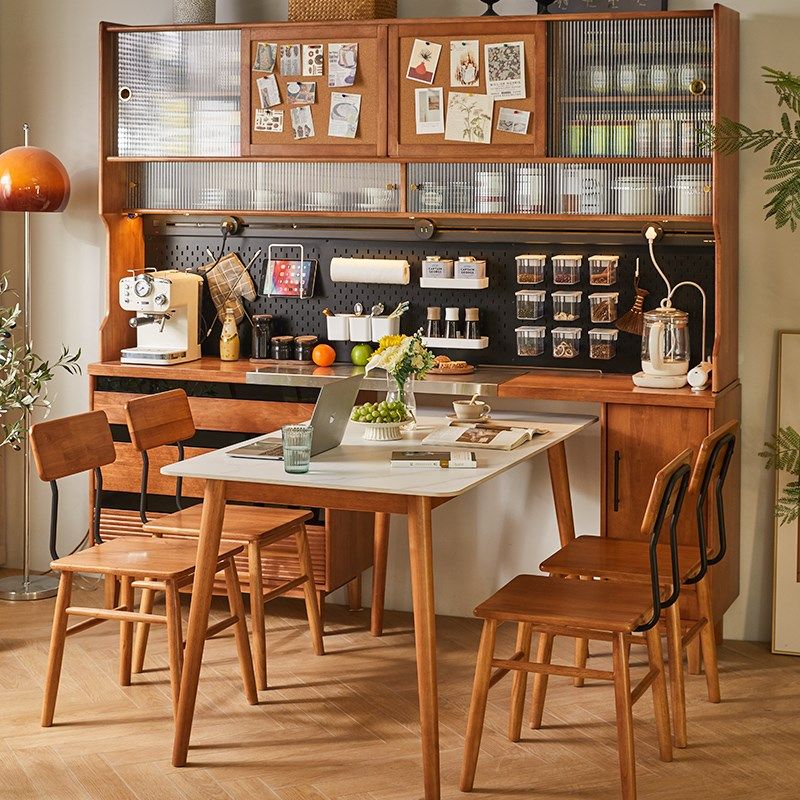 实木岩板餐桌家用饭桌书桌小户型吃饭桌子长方形工作台大板桌,住宅家具,岩板餐桌,淘宝优惠券,粉丝福利购,淘宝优惠卷