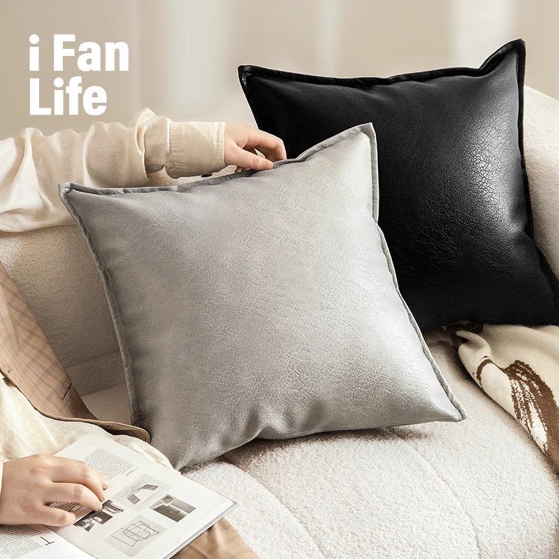 范店维皮革纯色复古高档客厅沙发抱枕靠背办公室座椅靠垫车载,居家布艺,靠垫/抱枕,淘宝优惠券,粉丝福利购,淘宝优惠卷