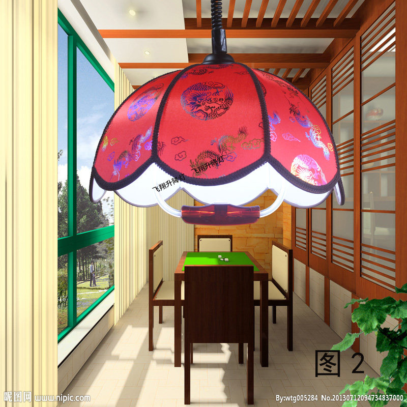 茶楼棋牌室吊灯饭厅带关升降灯麻将灯咖啡厅吊灯古典客栈吊,家装灯饰光源,客厅吊灯,淘宝优惠券,粉丝福利购,淘宝优惠卷