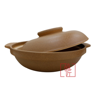 平定砂锅本色内无釉浅砂锅煲酒精炉单人小火锅炖菜黄焖鸡保温菜盘
