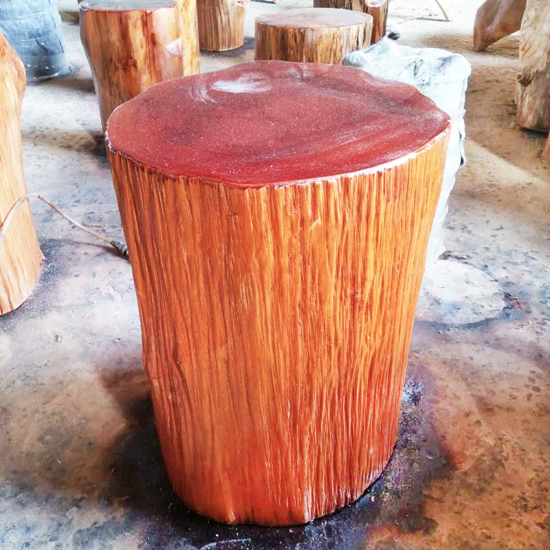 实木墩子凳根雕树桩摆件底座木桩坐凳换鞋凳喝茶凳圆木墩