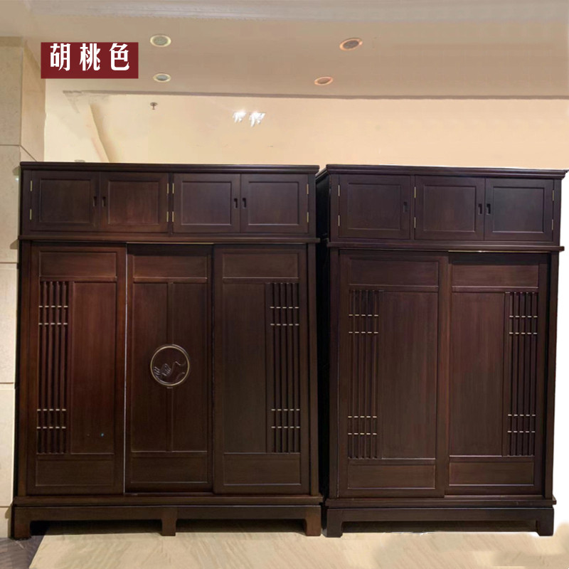 红木家具金梨木菠萝格全实木新推拉门顶箱整装,住宅家具,独立衣柜,淘宝优惠券,粉丝福利购,淘宝优惠卷