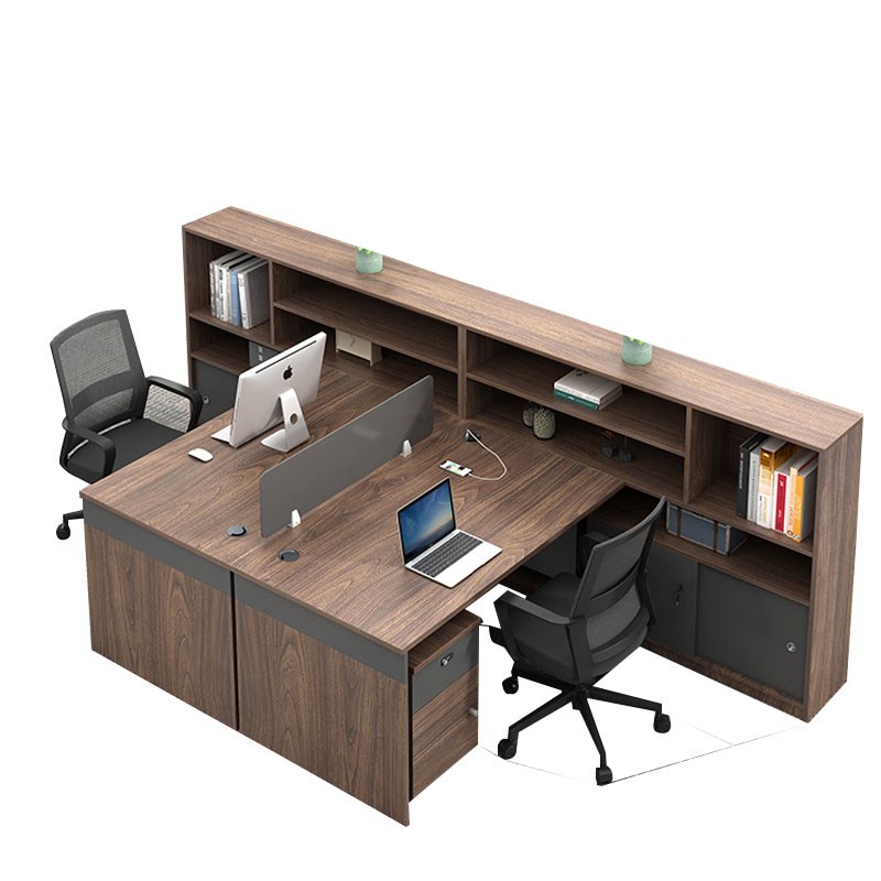 职员桌屏风隔断办公卡位四六人位员工桌办公室财务办公桌椅