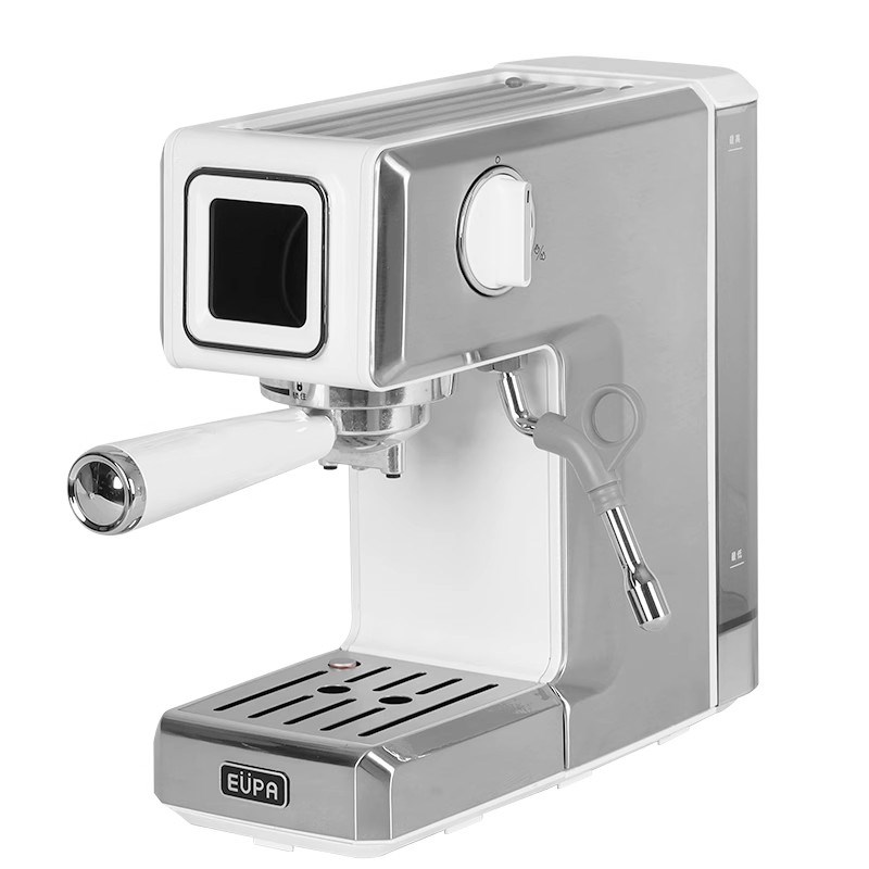 小白高颜钢机身】灿坤咖啡机全家用小型美意式半自动