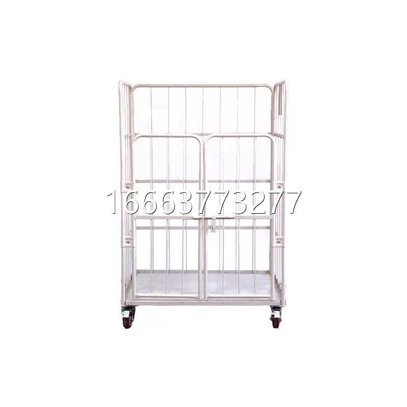 折叠物流台车移动仓储笼快递周转车网格推拉车装卸车工具车手推车