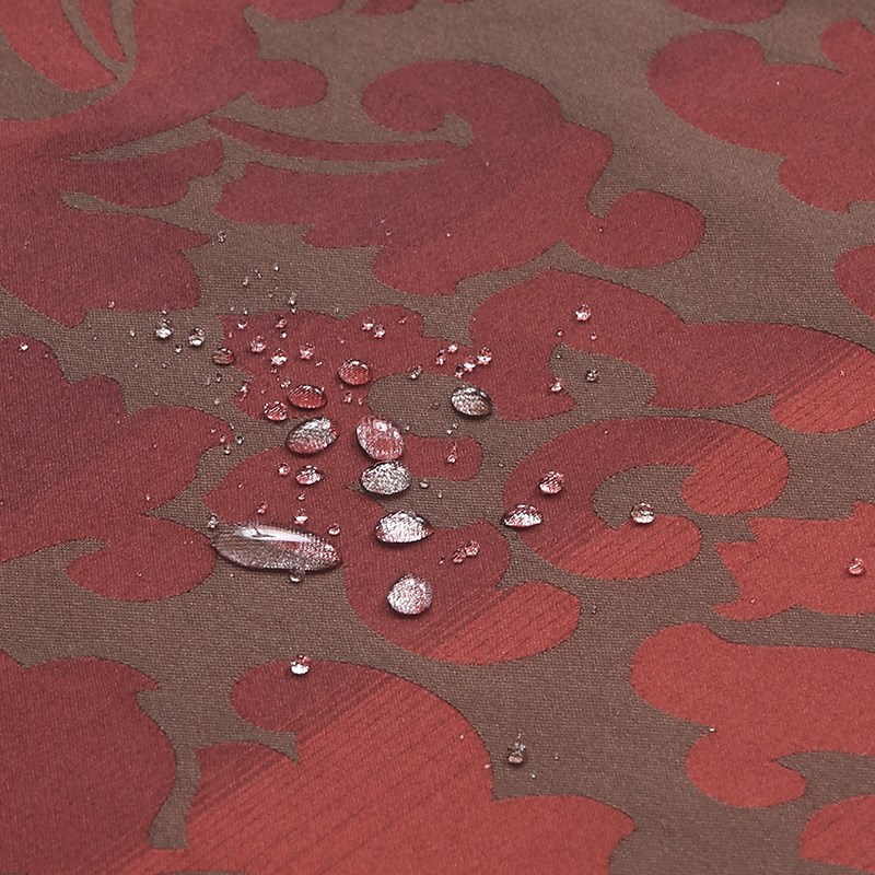 22欧式特加厚涤纶色织提花防水防霉浴帘浴室帘遮光隔断帘送挂钩