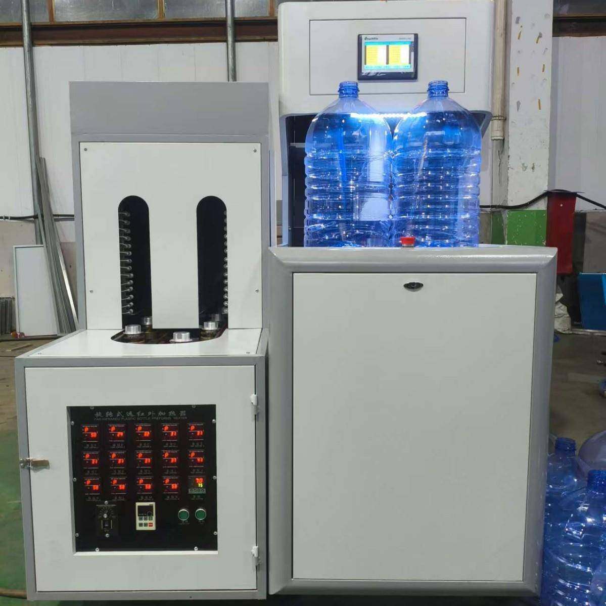 厂家生产半自动吹瓶机5L一出一油瓶pet塑料矿泉水桶吹瓶机设备