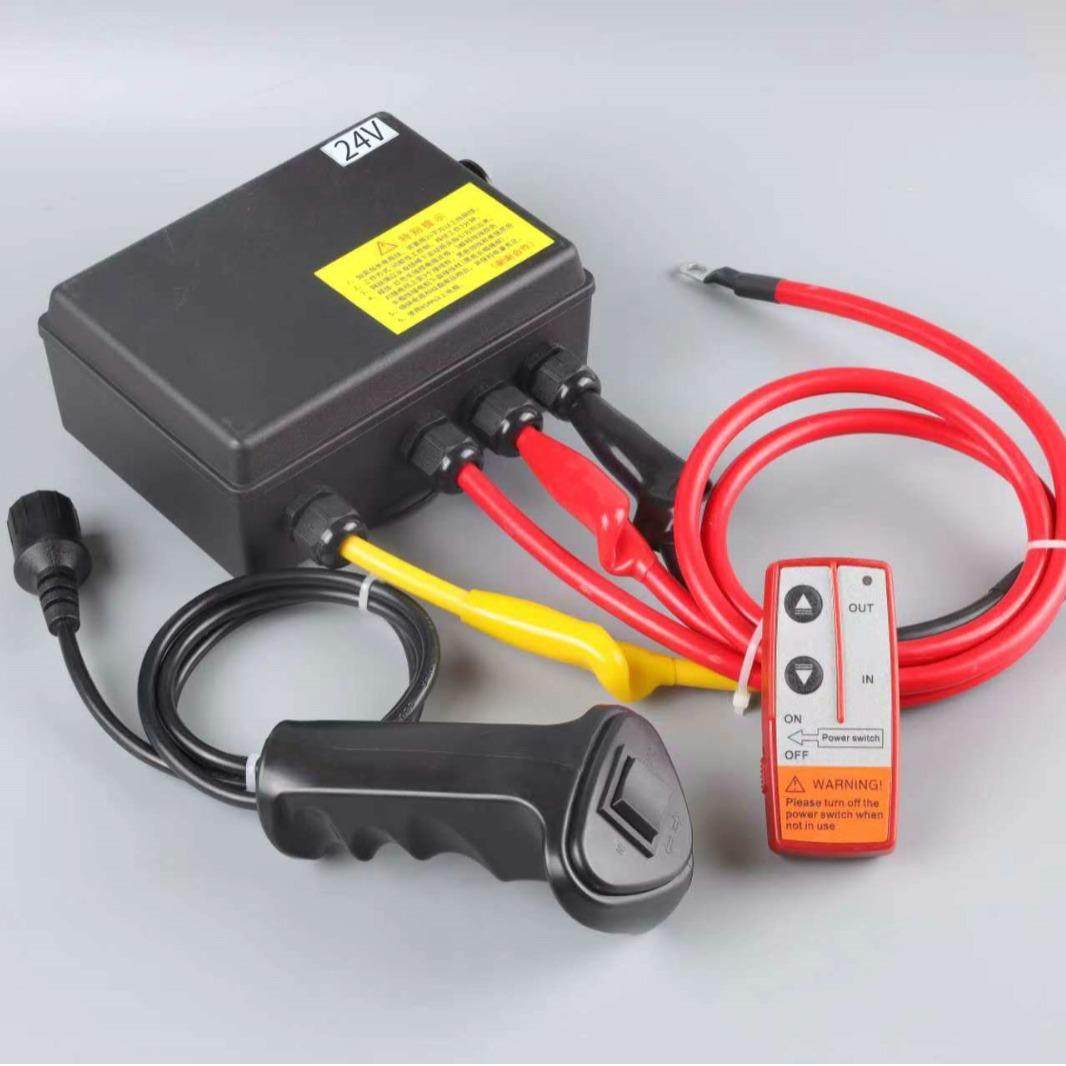 电动绞盘无线遥控器12V24V越野车自救便携型小型吊机车载开关配件