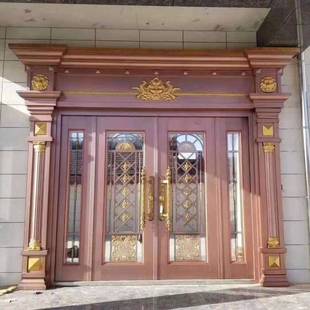 山西陕西内蒙甘肃宁夏河南青海仿铜门厂家锌合金别墅大门全国安装