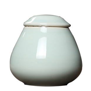 龙泉青瓷香粉罐密封小罐香粉盒迷你沉香檀香香丸瓶香沫罐分装罐子