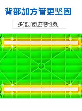疆迎四轮平板搬运车加厚款绿色四角加固大号带方管配寸轮载