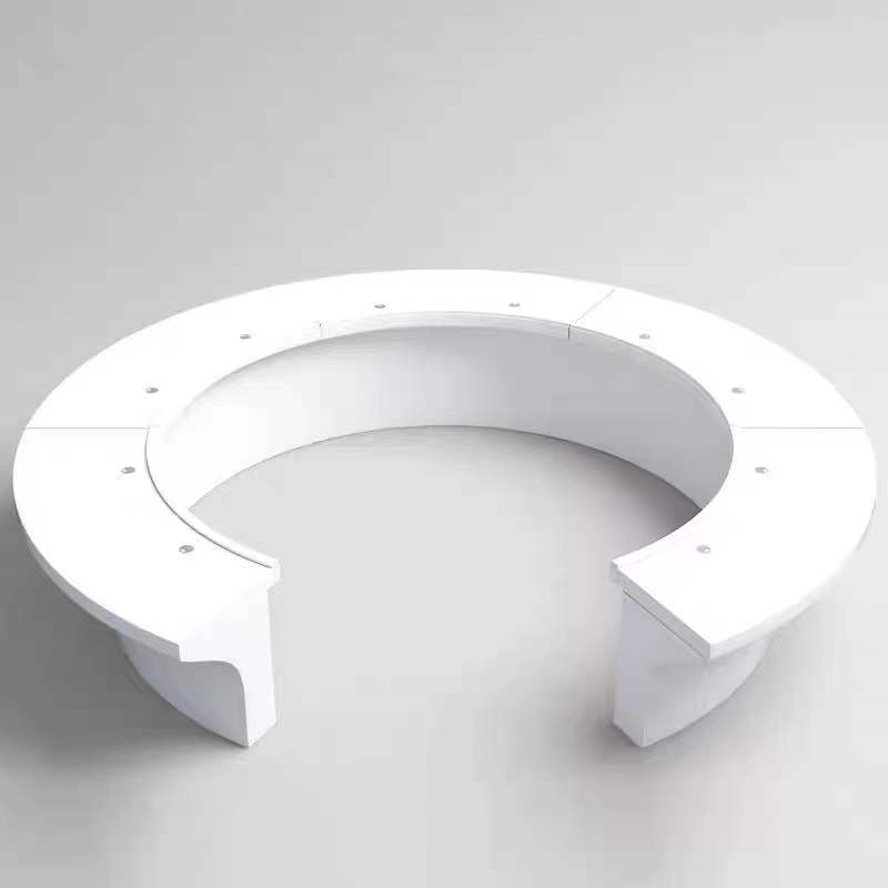 加厚谈判简约培训桌圆形大型会议桌椅组合商务现代办公室接待桌