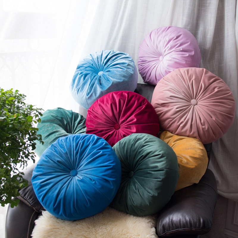 朵朵】点睛欧式奢华丝绒抱枕靠枕花朵手工汽车床头沙发飘窗靠垫