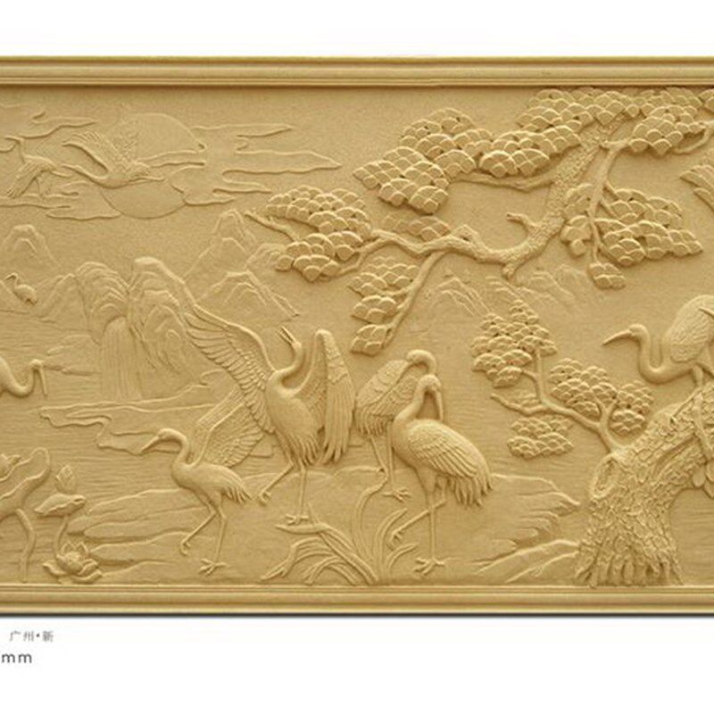 定制 浮雕墙背景造沙雕酒店仿铜玻璃钢沙岩雕塑砂岩雕刻壁画